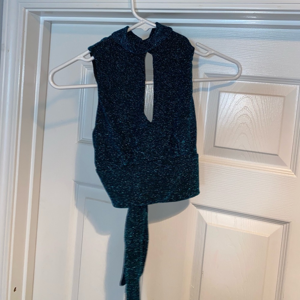 Sparkle, Bershka crop top, small - Picture 2 of 4